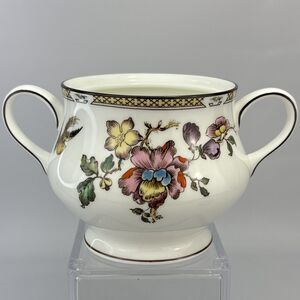 Wedgwood Bone China Swallow Yellow & Brown Sugar Bowl NO LID - Made in England